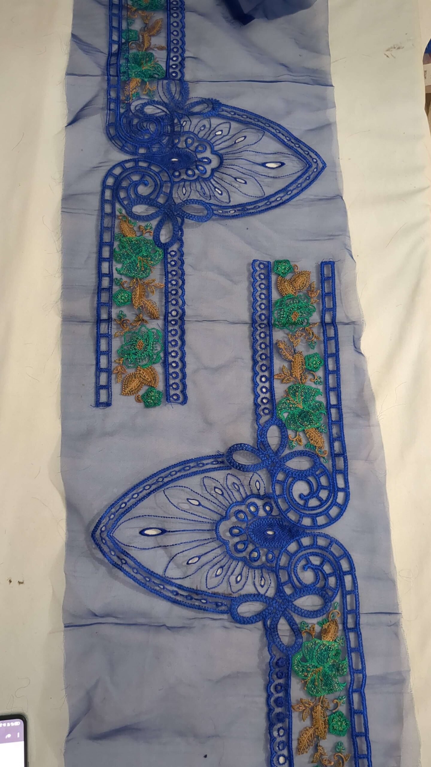 chicken kari bunches pair embroidered patch